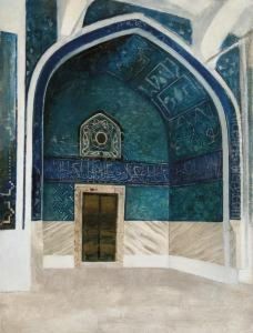 Le Kiosque Cinli Au Palais De Topkapi by Albert Aublet