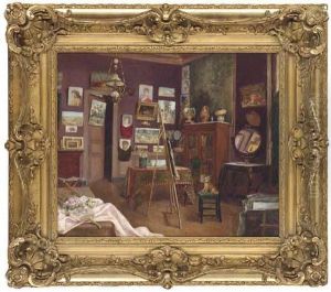 The Artist's Studio by Albert Aublet