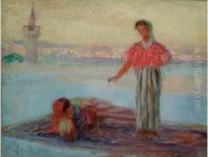 Femmes Sur Une Terrasse A Tunis