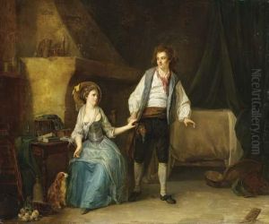 Couple Dans Un Interieur by Etienne Aubry