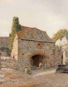 Old Buildings At Kingswear, South Devon by George Price Boyce