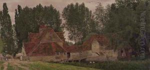 Mill on the Thames at Mapledurham 1860 by George Price Boyce