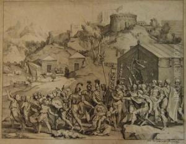 Camille Livre Le Maitre D'ecole A
 Ses Ecoliers (wildenstein, Les Graveurs De Poussin Au Xviie, 114 Ier 
Et/iii ; R.dumesnil 56) - view 1
