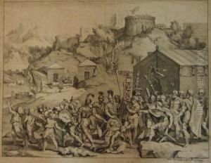 Camille Livre Le Maitre D'ecole A
Ses Ecoliers (wildenstein, Les Graveurs De Poussin Au Xviie, 114 Ier
Et/iii ; R.dumesnil 56) by Gerard Audran