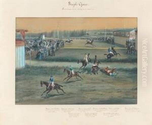 Grand Steeple Chase Couru A Antony Le 25/03/1855 - view 1