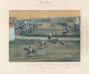 Grand Steeple Chase Couru A Antony Le 25/03/1855 by Jonny Audy