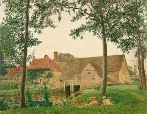 Streatley Mill at Sunset, 1859 by George Price Boyce