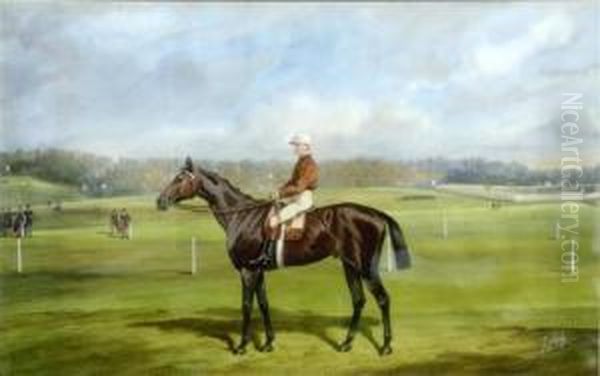 Cheval De Course Avec Son Jockey. Grand Prix De Deauville - view 1