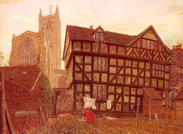Church And Ancient Uninhabited House At Ludlow - view 1
