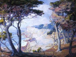 A Villa on the Monterey Coast by Franz Bischoff