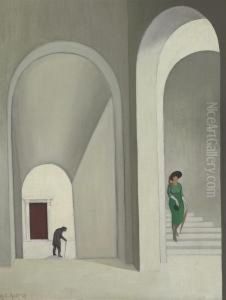 The Stairway by George Copeland Ault