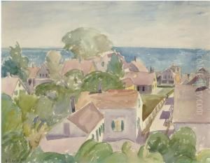 Provincetown Rooftops, Massachusetts by George Copeland Ault