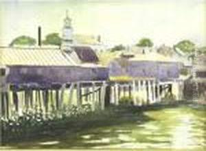 The Wharf by George Copeland Ault