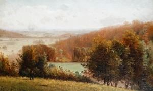 A Traveller In An Autumnal Landscape