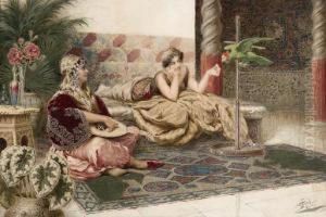 In The Harem by Giuseppe Aureli