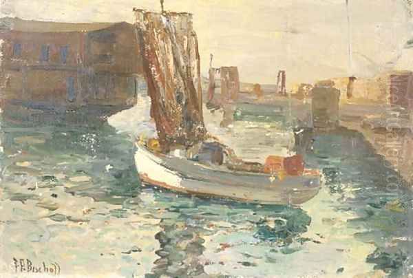 Sailboat in a Harbor - view 1