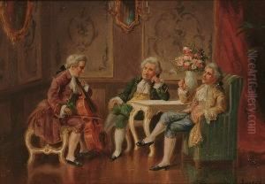 The Recital; The Wine Connoisseurs by Alexander Austen