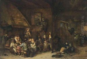 Tavern Interior by Cornelis (Pietersz.) Bega
