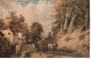 The Timber Waggon by Samuel Austin