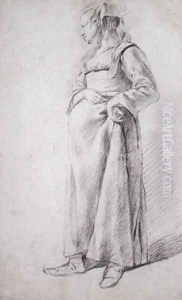 A Standing Peasant Woman - view 1