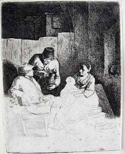 The Mother Seated in an Inn by Cornelis (Pietersz.) Bega