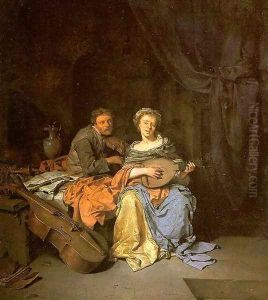 The Duet by Cornelis (Pietersz.) Bega