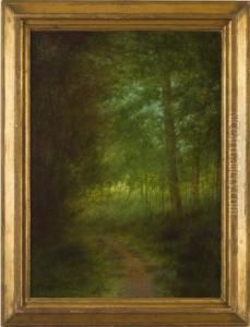 Laid On Masonite Woodland Landscape Laid On Masonite Woodland Landscape