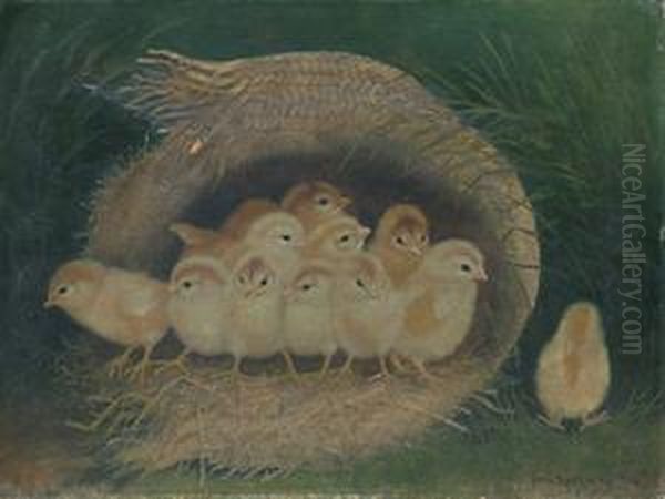 Chicks In A Straw Hat - view 1