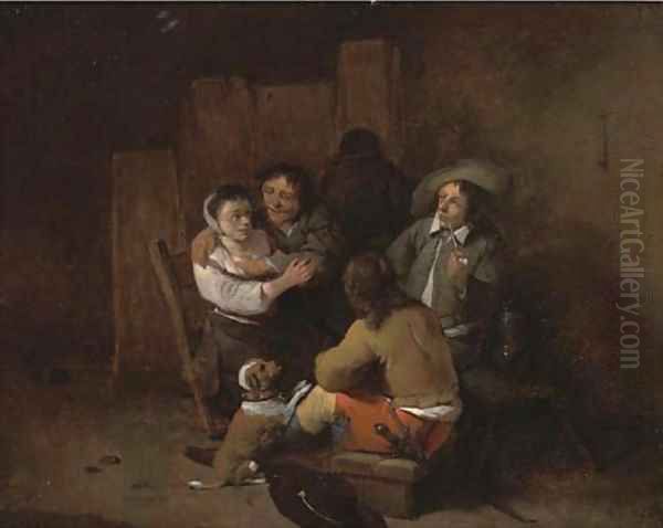 Peasants in an interior - view 1