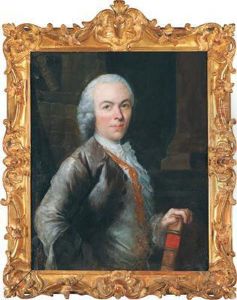 Ritratto Di Uno Scritto by Jacques-Andre-Joseph Aved