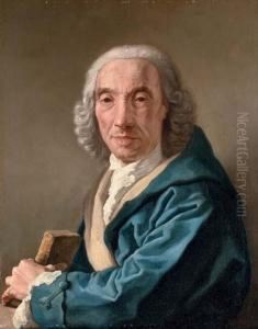 Portrait Of A Gentleman by Jacques-Andre-Joseph Aved