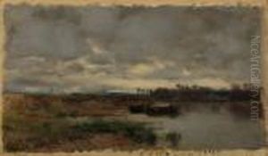 Barche Sul Fiume by Vittorio Avondo