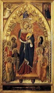 The Virgin of the Apocalypse with Saints and Angels c. 1391 by Giovanni del Biondo