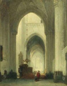 A church interior by Johannes Bosboom