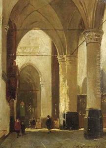 A sunlit church interior