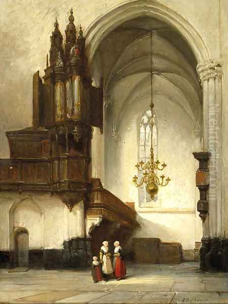 Interieur van de Nieuwe Kerk te Amsterdam met het Sweelinckorgel - view 1