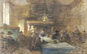 A meeting of notables by Johannes Bosboom