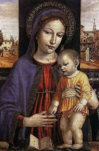 Virgin and Child by Ambrogio Borgognone