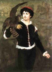 The Falconer by James Carroll Beckwith