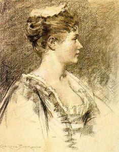 An American Queen 1890 by James Carroll Beckwith