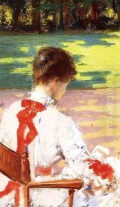 A Study with Sunlight by James Carroll Beckwith
