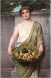 The Fruit Seller by Attilio Baccani
