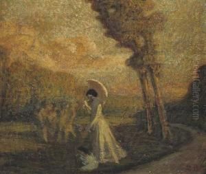 Passeggiata Nel Parco by Domenico Baccarini