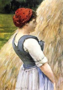 Peasant Against Hay by James Carroll Beckwith