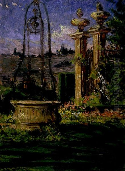 In the Gardens of the Villa Palmieri - view 1