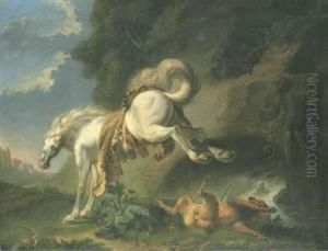 Le Cheval Et Le Loup by Jean Jacques Bachelier