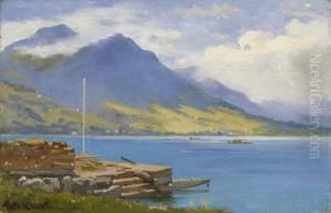 Am Ufer Eines Sees by Auguste Bachelin
