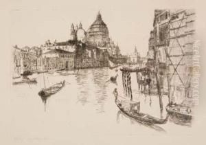 The Grand Canal, Venice by Otto (Henry) Bacher