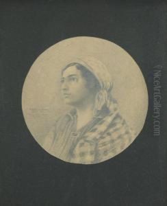 Portrait Of A Polish Jewish Woman by Adolphe Bachmann