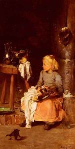 La Petite Fille Au Chaudron (The Little Girl with the Cauldron) by Claude Joseph Bail